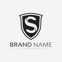 S logo and Business corporate S letter vector