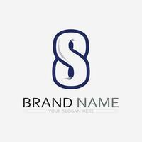 S logo and Business corporate S letter vector