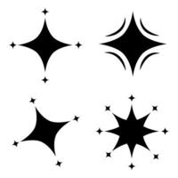 winkling stars. Shine icon, Clean star icon. isolated on white background. vector illustration