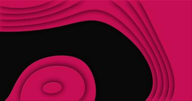 Pink cut curve abstract background pattern of lines and waves photo