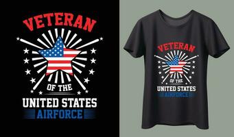 vector veterano de el unido estados Ejército vector camiseta diseño