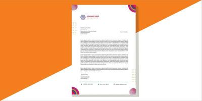 Simple And Clean Corporate modern letterhead design with colorful template.lean simple professional corporate company business letterhead template design with color variation. vector