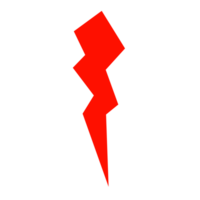 lightning in red png
