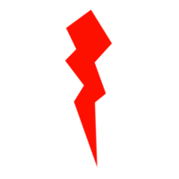 foudre dans rouge png