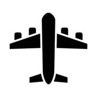 Airplane Vector Glyph Icon For Personal And Commercial Use.