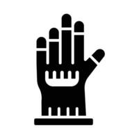 Wired Glove Vector Glyph Icon For Personal And Commercial Use.