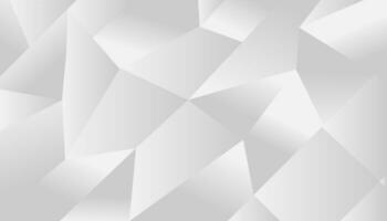 Vector white polygon abstract polygonal geometric triangle background