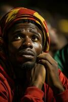 Sad Burkina Faso soccer fans photo
