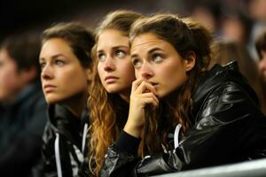 Sad New Zealand soccer fans photo