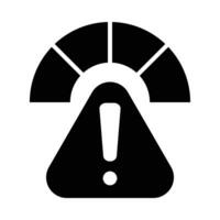 Acceptable Risk Vector Glyph Icon For Personal And Commercial Use.