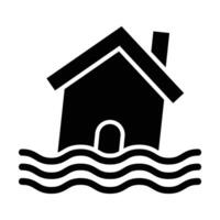 Natural Disaster Vector Glyph Icon For Personal And Commercial Use.