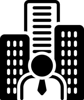 solid icon for founder vector