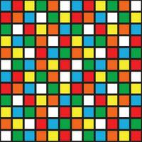 unsolved colorful rubik's seamless pattern vector