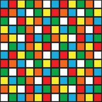 unsolved colorful rubik's seamless pattern vector