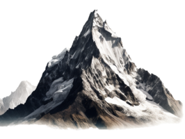 montagne, Montagne png, Montagne avec transparent arrière-plan, ai génératif png