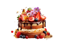 Geburtstag Kuchen png, glücklich Geburtstag Kuchen, Geburtstag Kuchen transparent Hintergrund ai generativ png