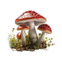 Mushroom PNG, Transparent Background AI Generative png