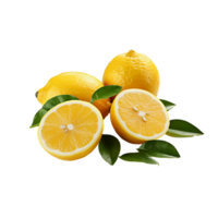 citron, citron- png, citron- transparent bakgrund ai generativ png