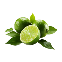 Green Lemon, Green Lemon Png, Green Lemon Transparent Background AI Generative png