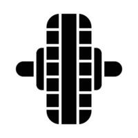 Wheel Vector Glyph Icon For Personal And Commercial Use.