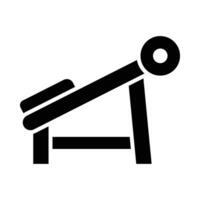 Press Simulator Vector Glyph Icon For Personal And Commercial Use.