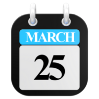 marzo 25 calendario icono png