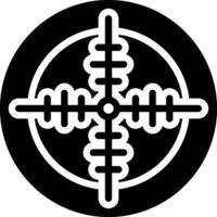 solid icon for shot vector