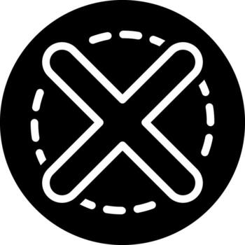 solid icon for close vector