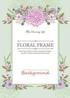 floral background template vector