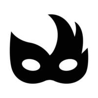 Carnival Mask Vector Glyph Icon For Personal And Commercial Use.