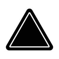 triángulo vector glifo icono para personal y comercial usar.