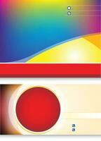 A close-up of a colorful background of banner templete vector