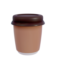 3d realistic coffee shop drink and objects illustration Pro PNG