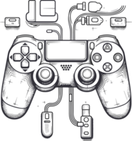 playstation console concept ai génératif png