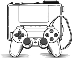 playstation console concept ai génératif png