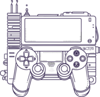 playstation console concept ai génératif png