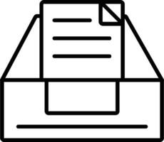 File Line Icon vector