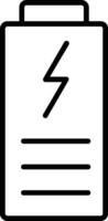 Charging Battery Line Icon vector