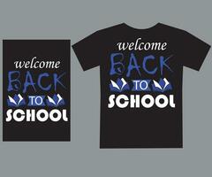 welcome back to school t shirt design vector file.