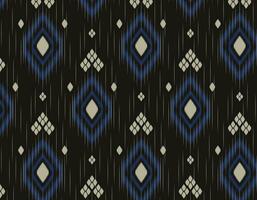 Ethnic ikat handicraft pattern abstract vector. vector