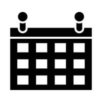 Calendar Vector Glyph Icon For Personal And Commercial Use.