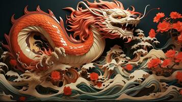 Dragon zodiac photo illustration