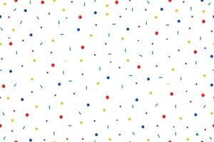 Seamless Sprinkles Pattern with Colorful Gradient Ideal for Backgrounds, Wrapping Paper, Cards, etc. vector