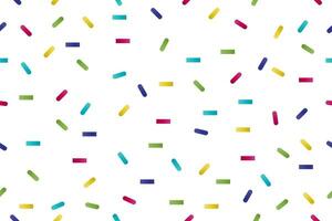 Seamless Sprinkles Pattern with Colorful Gradient Ideal for Backgrounds, Wrapping Paper, Cards, etc. vector