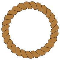 frame, rope circle vector