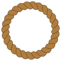 frame, rope circle vector