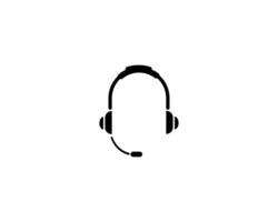 Headset icon vector illustration logo template for many purpose. Isolated on white background