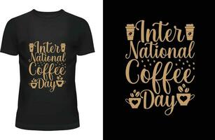 international coffee day vector