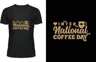 international coffee day vector