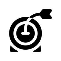 target glyph icon. vector icon for your website, mobile, presentation, and logo design.